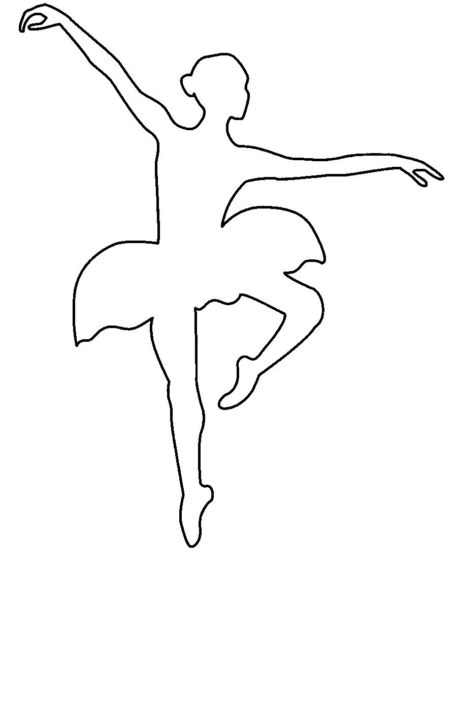 Трафарет балерины скачать распечатать форматом а4