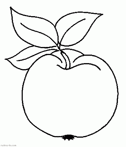 Розмальовки Яблука  розфарбування, для дітей, фрукти, яблуко, їжа