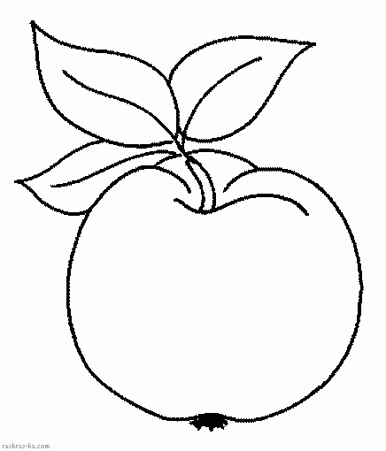 Coloring раскраска coloring pages, children, fruit, apple, food