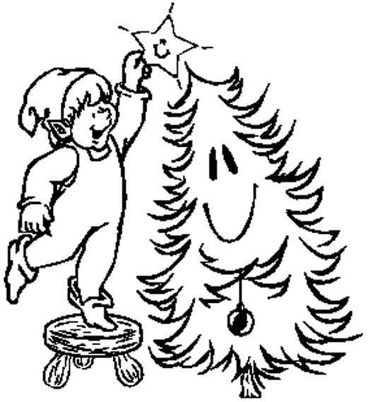 Розмальовки хлопчик розфарбування ялиночка, новорічна ялинка, хлопчик, зірка