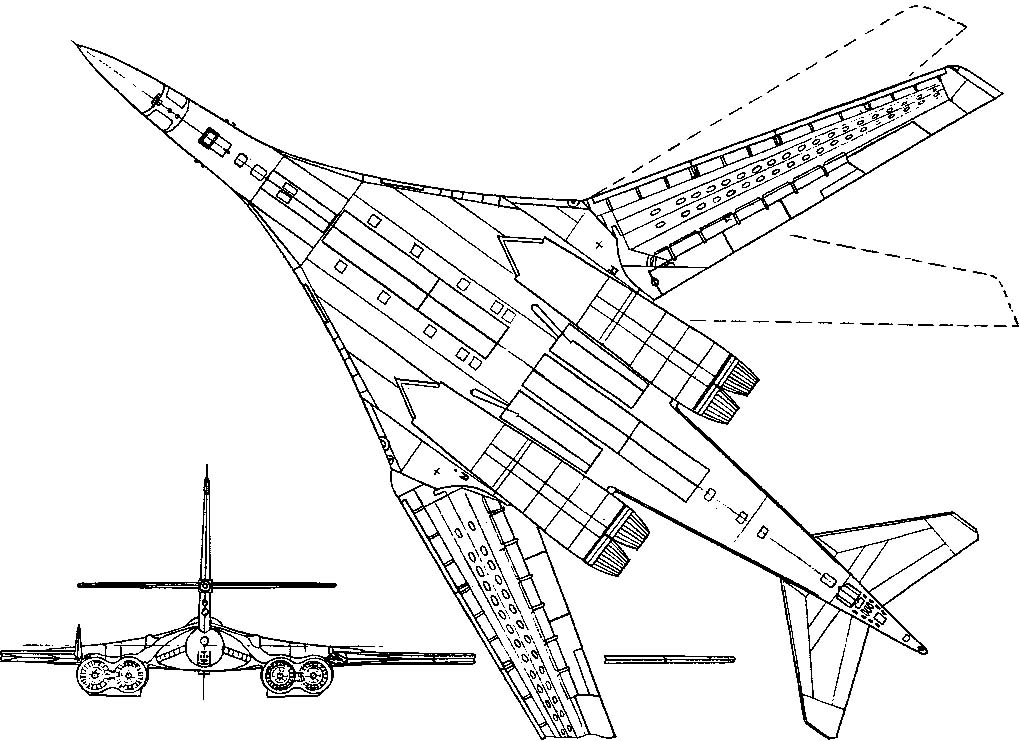 Розмальовки Зброя Розмальовка Ту 160, стратегічний бомбардувальник, blackjack bomber, Дальня авіація Росії