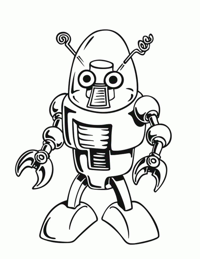 Розмальовки Роботи кіборги трансформери робот в скафандрі