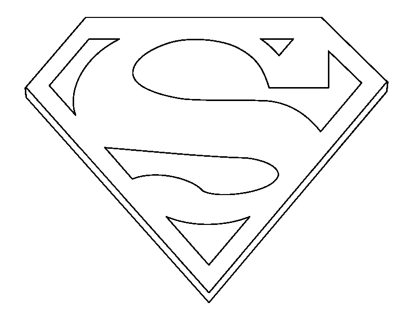 Розмальовки Супергерої супермен