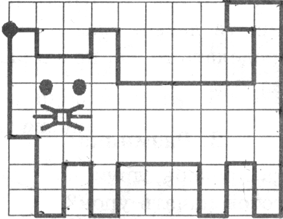 Розмальовки графический кот Графический диктант 