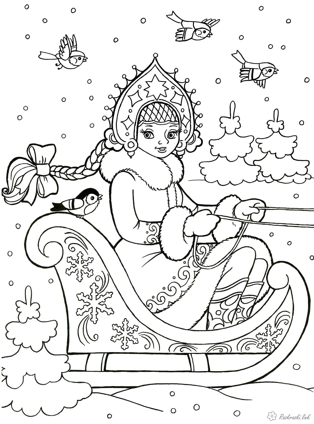 Розмальовки снігуронька Розмальовка для дітей 