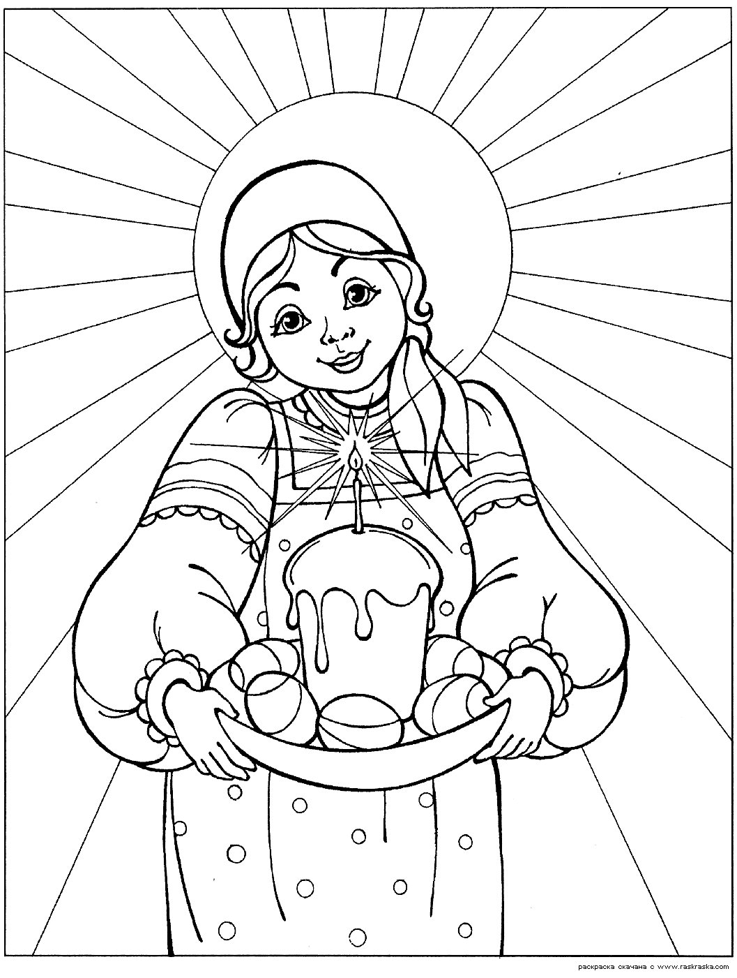 Розмальовки Пасха Дитяча розфарбування до свята 