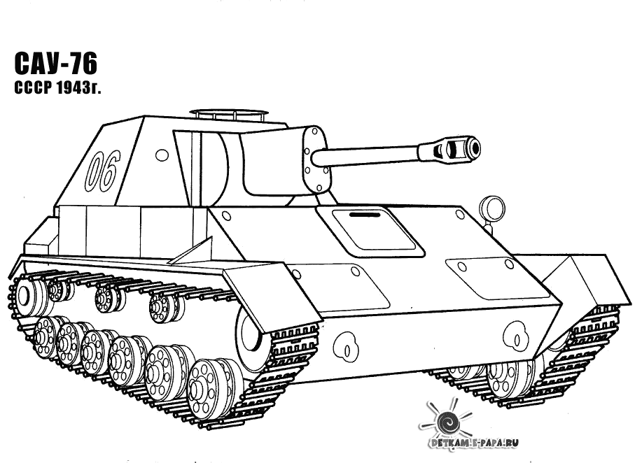Coloring children  coloring pages May 9 Victory Day for children, tanks
