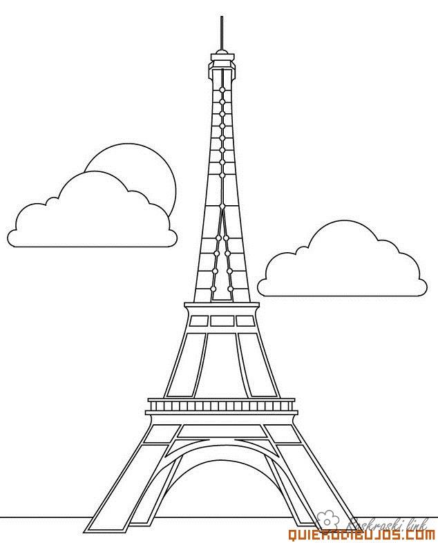 Розмальовки подорожі розмальовки для дітей, подорожі, Європа, Франція