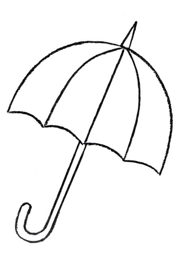 Розмальовки Прості розмальовки для малюків розмальовки парасольку