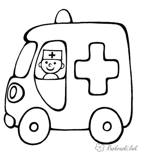 Coloring ambulance coloring pages ambulance