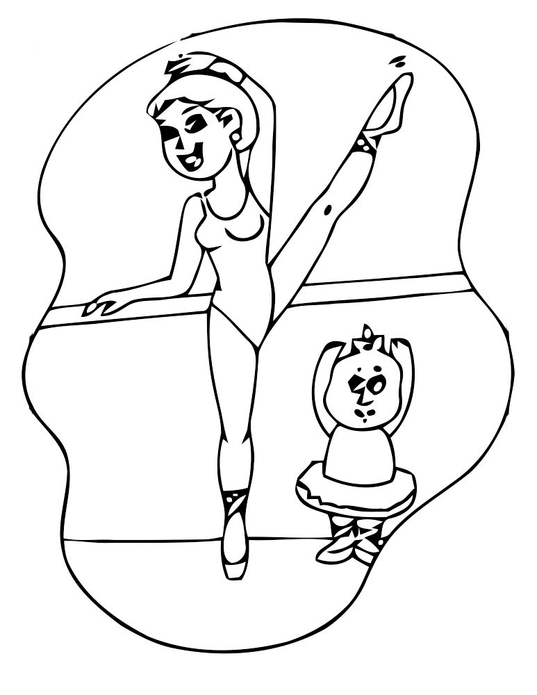 Розмальовки балерина Розмальовка для дівчаток, балет