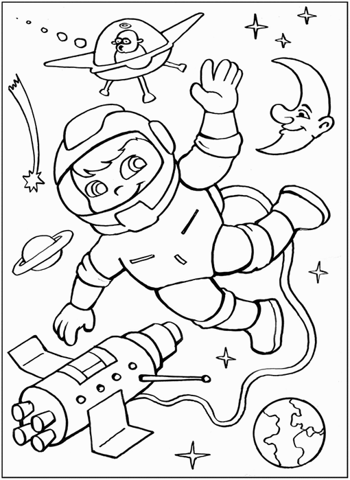 Розмальовки День космонавтики День космонавтики, розмальовки до дня космонавтики, 12 квітня