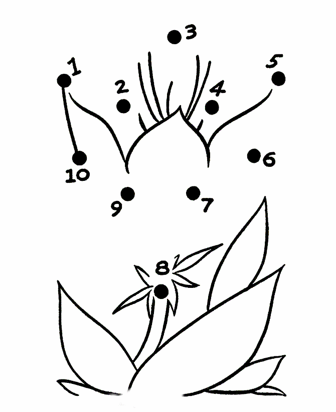 Розмальовки домалюй Квітка