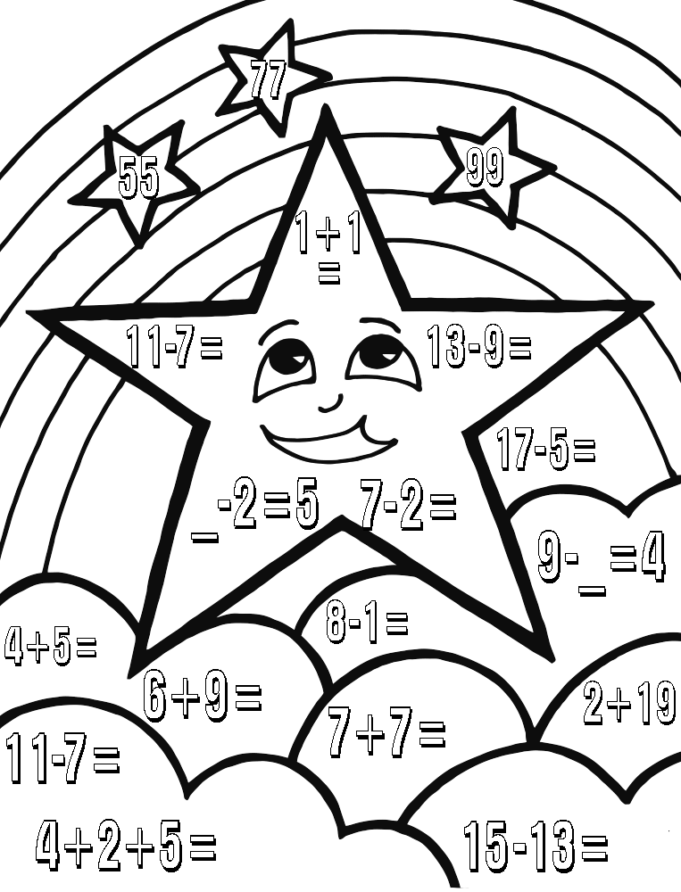Розмальовки Математичні розмальовки для дошкільнят математичні розмальовки для дошкільнят, навчальні розмальовки, виріши приклади