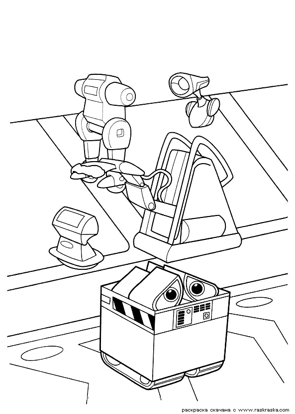 Розмальовки роботи робот