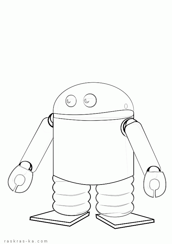 Розмальовки робот роботи