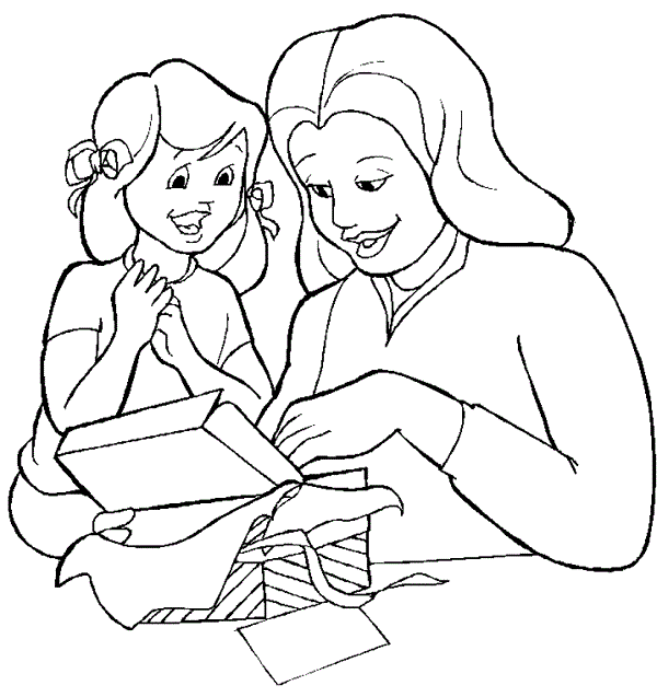 Розмальовки 1 червня день захисту дітей Свято 1 червня День захисту дітей донька мама подарунок