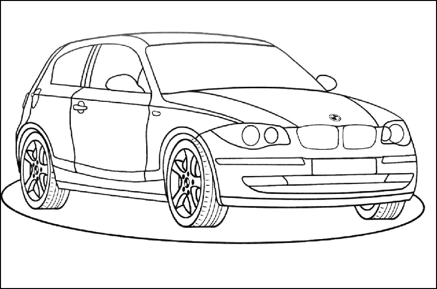Розмальовки Машини позашляховик BMW X5 розфарбування для хлопчиків джип