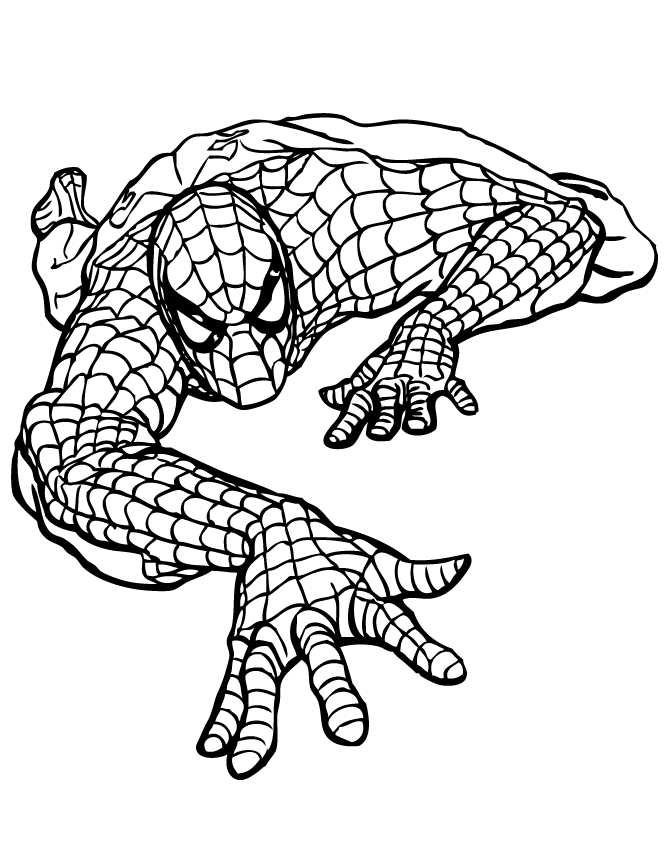 Розмальовки коміксів Розмальовка spider-man