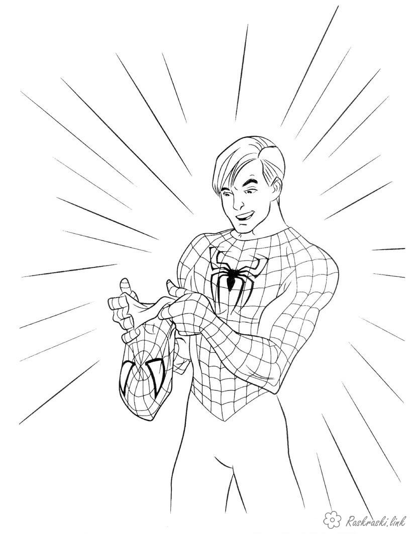 Coloring peter coloring pages for kids, Spider-Man, Peter Parker