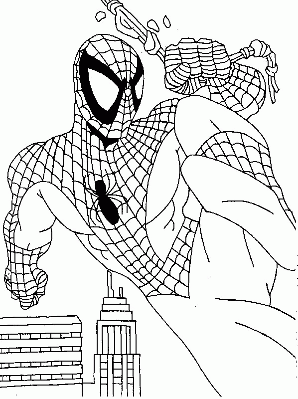 Розмальовки супергерої Розмальовка Spider-Man