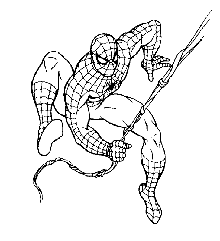 Розмальовки супергерої Людина павук