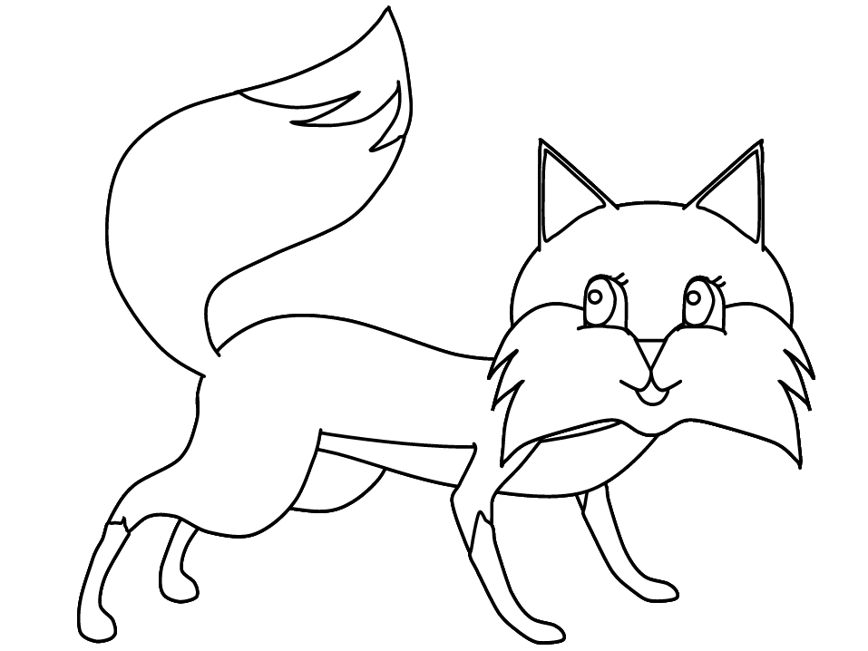 Розмальовки тварини розмальовки для дітей лисиця
