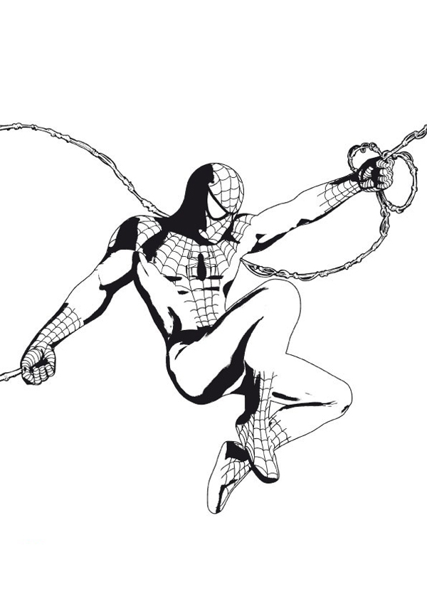 Розмальовки людина-павук розфарбування для хлопчиків, супергерої