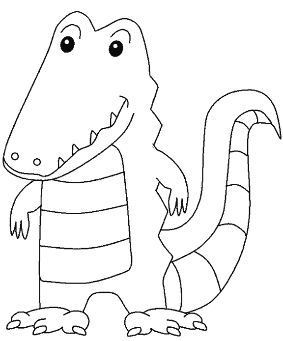 Розмальовки Рептилії розмальовки рептилії, крокодил, тварини