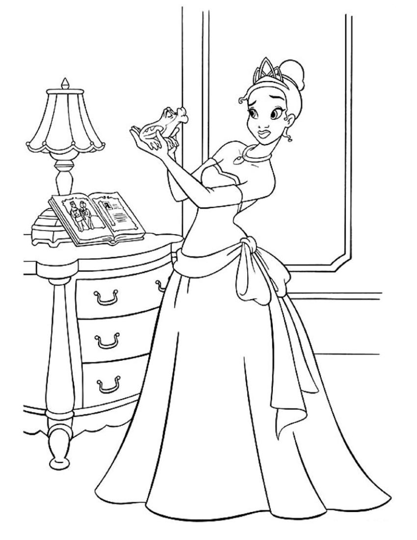 Розмальовки Уолт Дісней Розмальовка Принцеса з Діснея, мультфільми