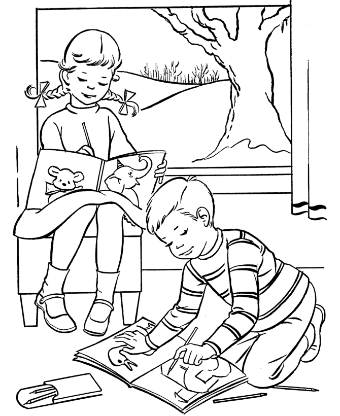 Розмальовки захисту Свято 1 червня День захисту дітей діти дівчинка хлопчик гра малювати