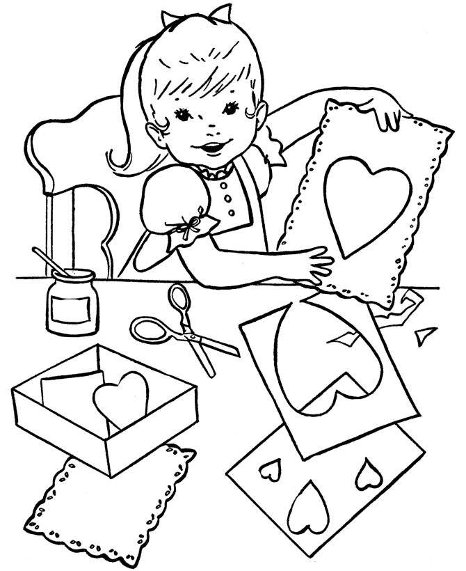 Розмальовки 1 червня день захисту дітей Свято 1 червня День захисту дітей дівчинка папір серце аплікація картон