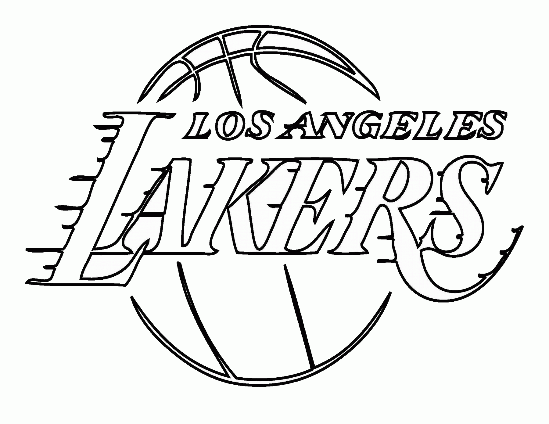 Розмальовки Баскетбол команда, баскетол, спорт, Лос Анджелес Лейкерс