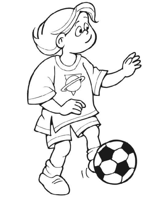Розмальовки Футбол футбол, дівчинка, м'яч, спорт