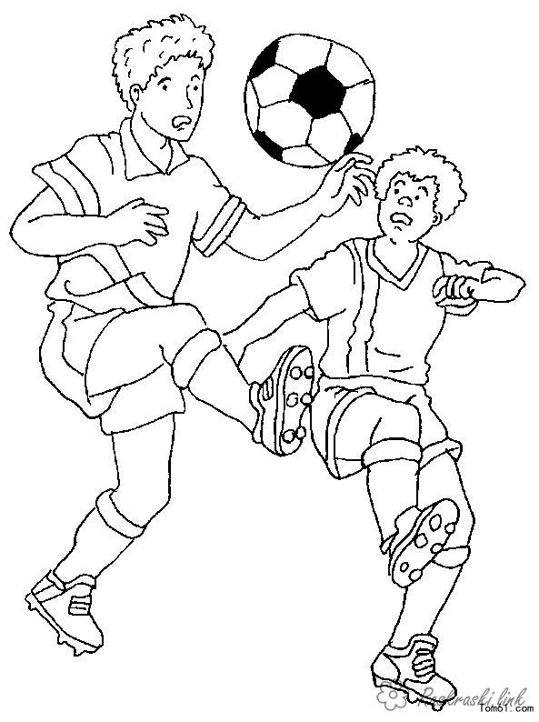 Розмальовки Футбол футбол, розфарбування, спорт