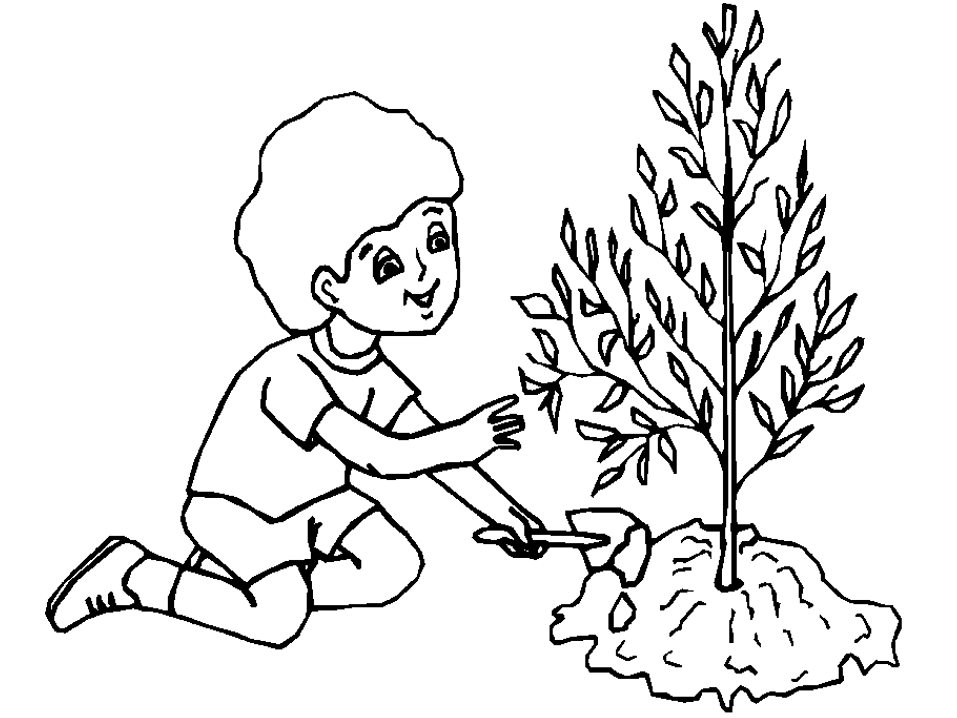 Розмальовки 1 червня день захисту дітей Свято 1 червня День захисту дітей хлопчик дерево рости