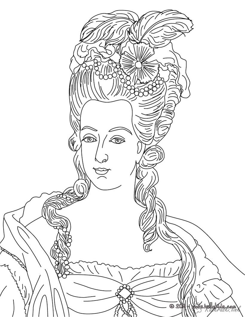 Розмальовки Європа подорож Європа Англія королева історія портрет