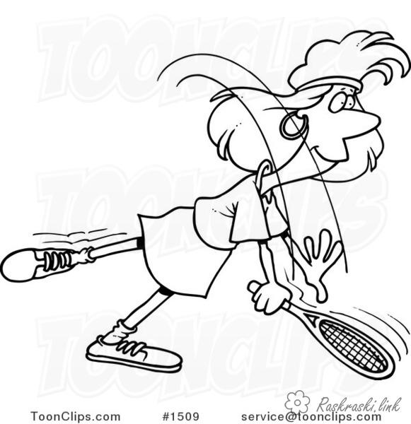 Розмальовки Теніс розмальовки, теніс, спорт