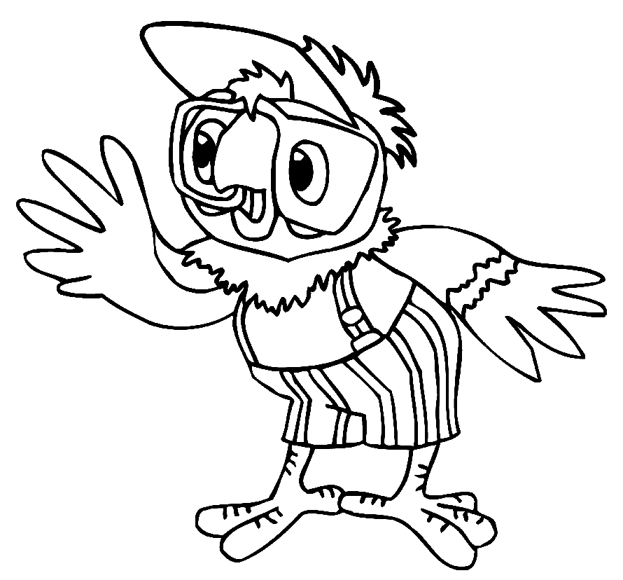 Розмальовки папуга Папуга Кеша