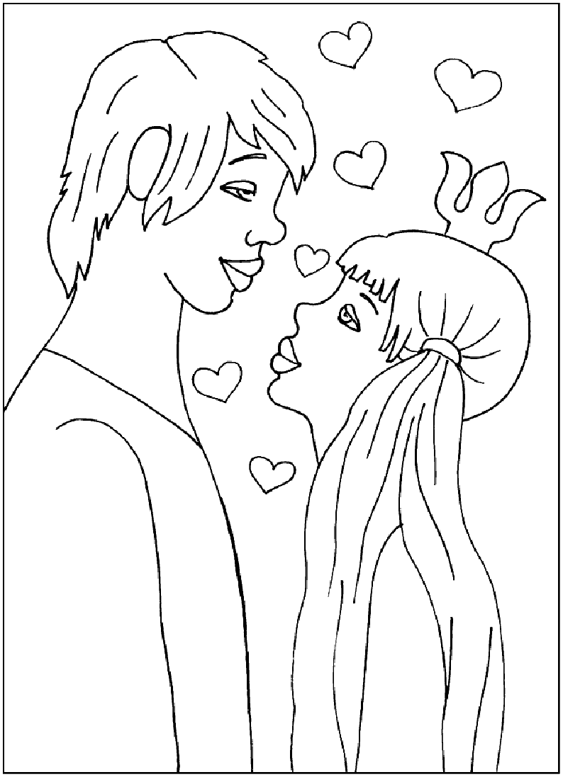 Розмальовки любов Радянський мультфільм, Бременські музики, принцеса, музикант, любов
