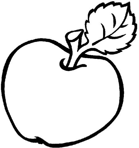 Раскраски Яблоки  для детей, раскраски, фрукт, яблоко, с листом