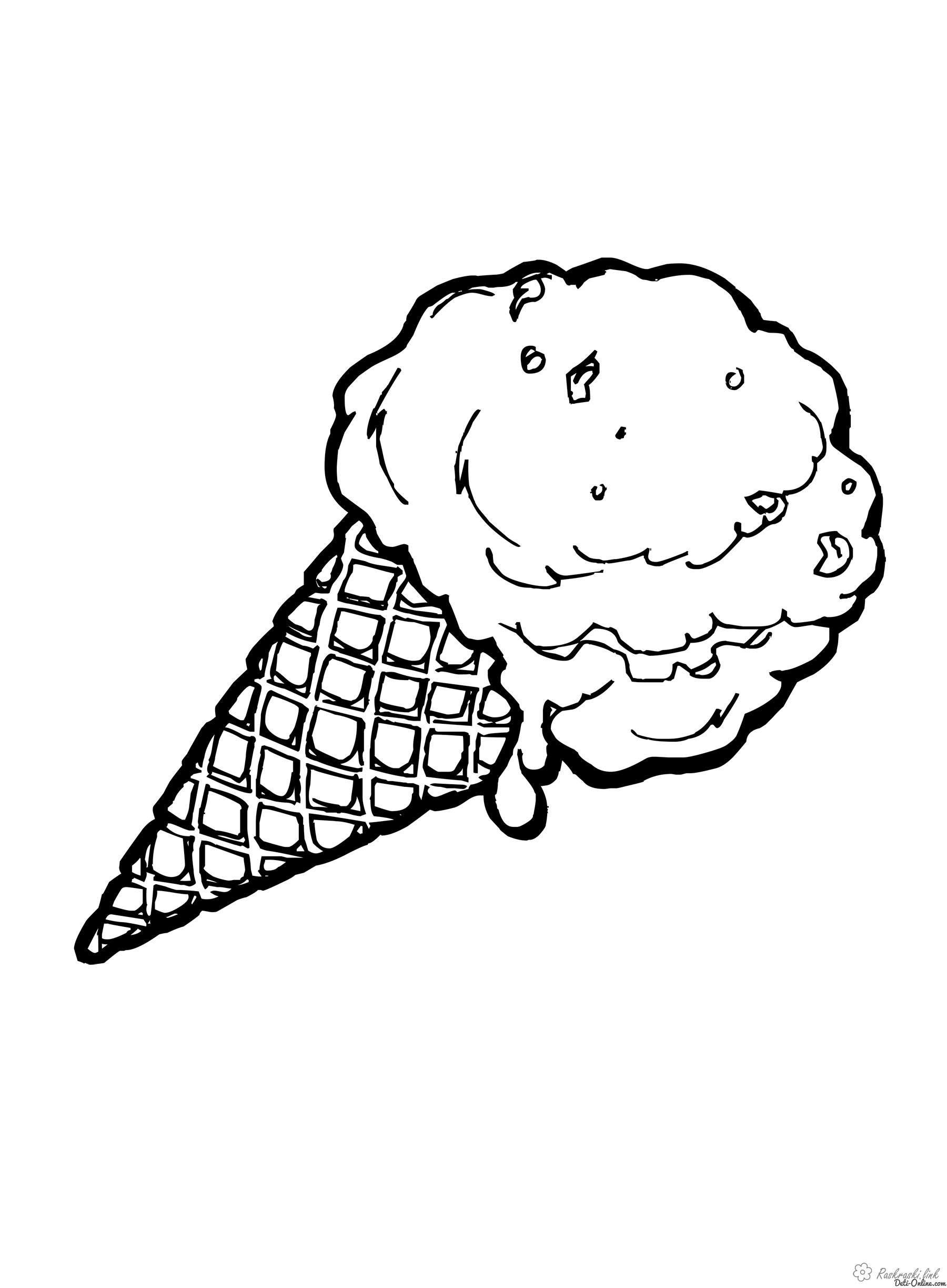 Раскраски Мороженое Раскраски, для детей, мороженое, десерт, очень вкусное 