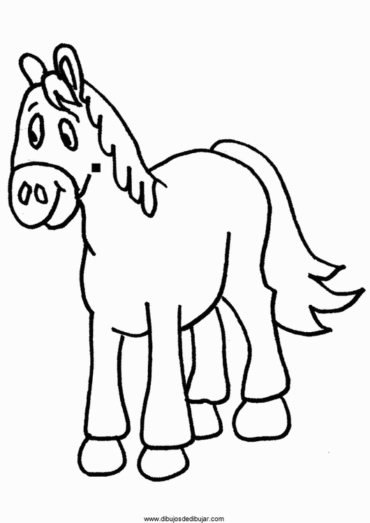 Розмальовки Коні мила конячка, розфарбування для дітей