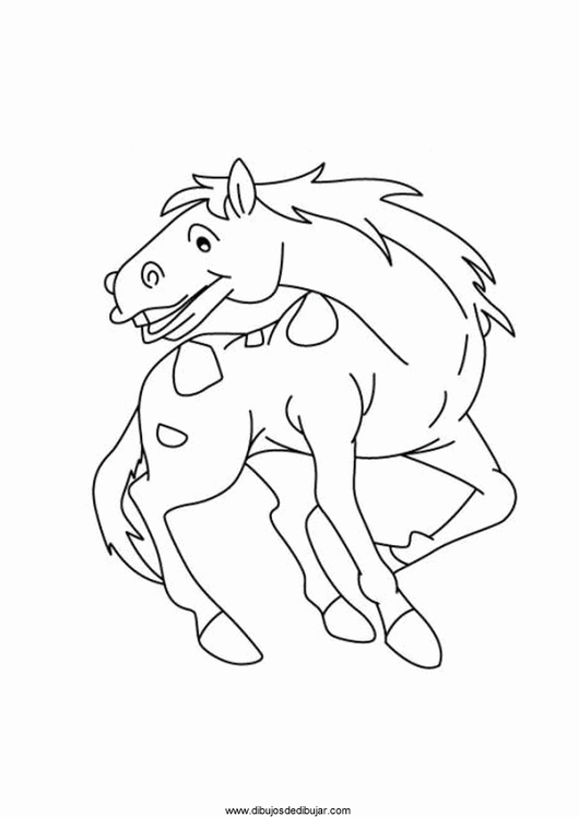 Розмальовки Коні плямиста кінь, розмальовки для дітей