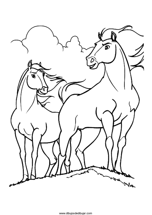 Розмальовки Коні коні, коні, пагорби, розмальовки для дітей