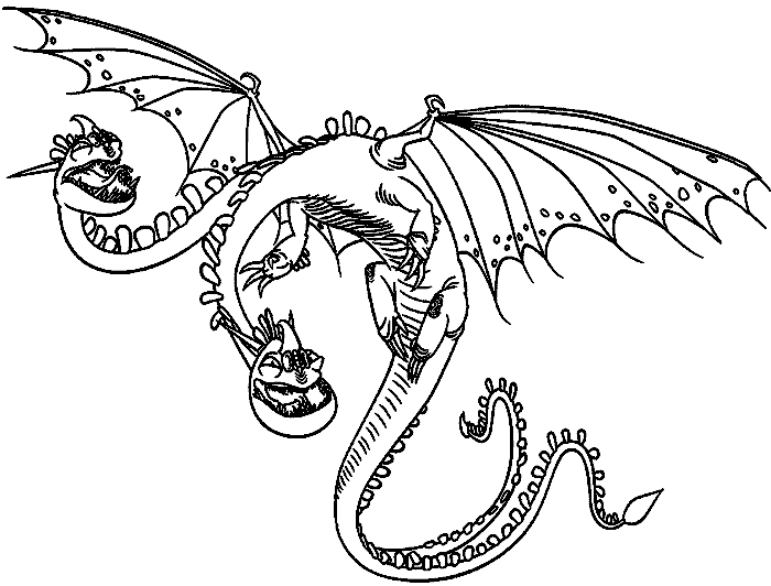 Розмальовки  Дракони дракон