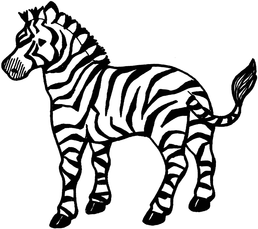 Розмальовки Дикі тварини розмальовки зебри, дикі тварини, для дітей