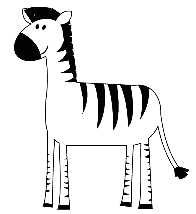 Розмальовки Зебра зебра, домашні тварини, розмальовки для дітей
