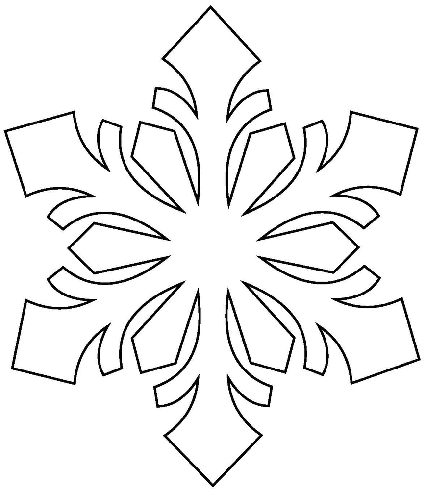 Розмальовки сніжинки вирізаємо сніжинки з паперу за схемами