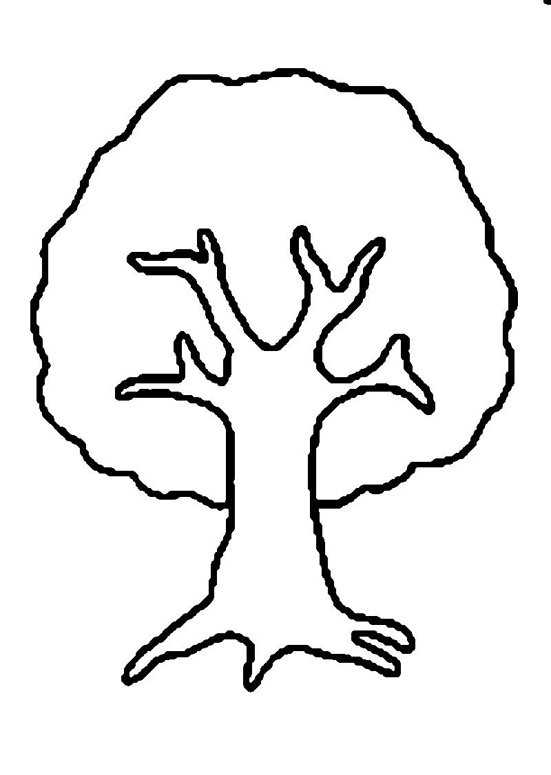 Розмальовки Дерева для вирізання з паперу падлюка в дитячому садку